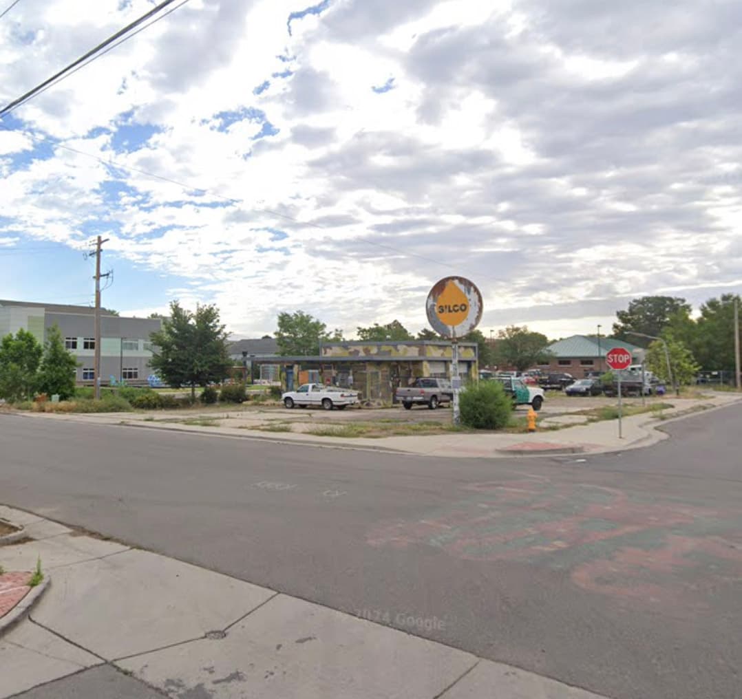 Existing site conditions at 5501 E 33rd Avenue